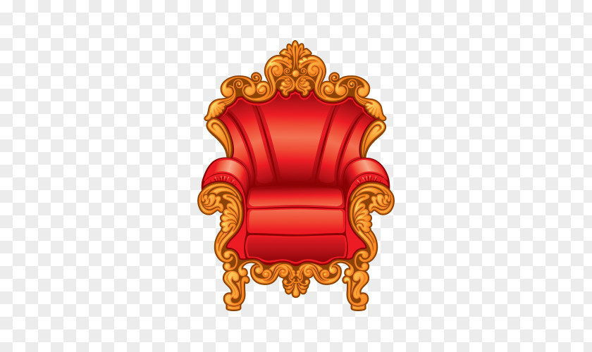 Hand-painted European-style Sofa Throne Royalty-free Clip Art PNG