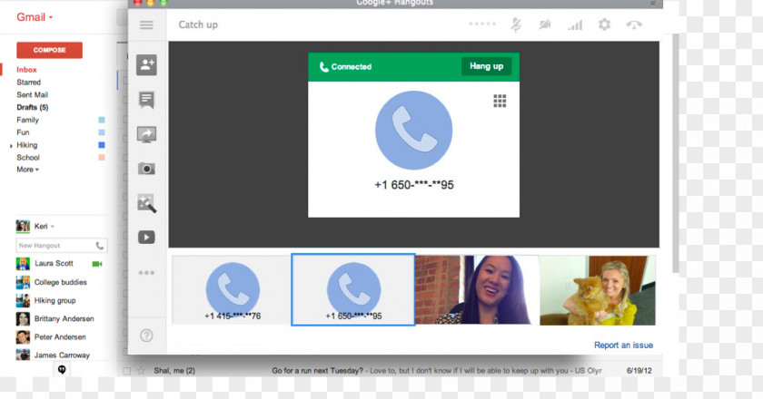 Kotak Suara Google Hangouts Telephone Call Voice Mobile Phones Videotelephony PNG