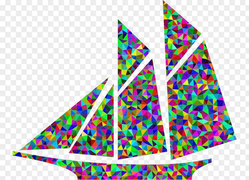 Low Poly Sailboat Silhouette Sailing Clip Art PNG