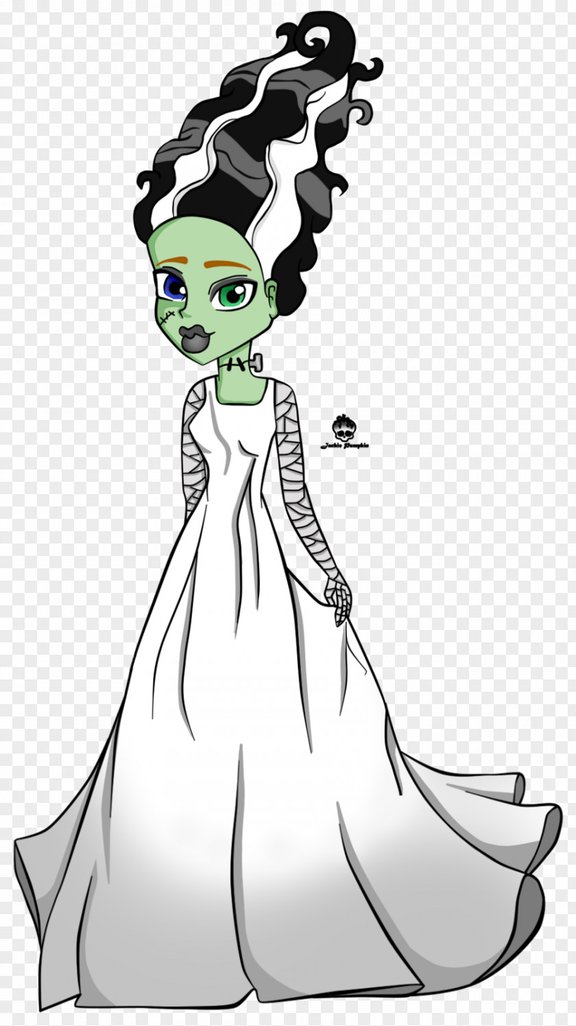 Woman Frankie Stein The Bride Of Frankenstein Monster High Drawing PNG