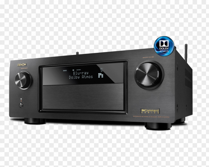 AV Receiver Denon AVR-X4200W Dolby Atmos Surround Sound PNG