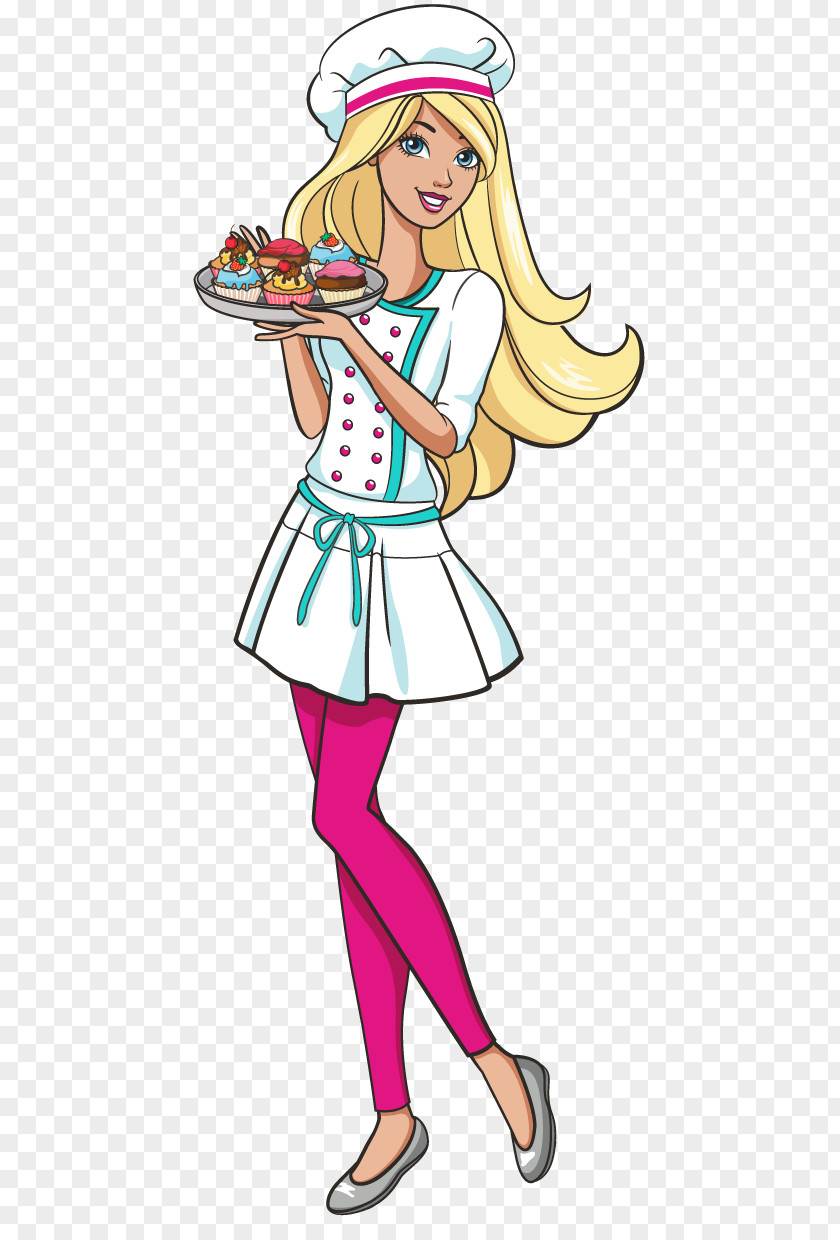 Barbie Vector Cakes And Cupcakes Clip Art PNG