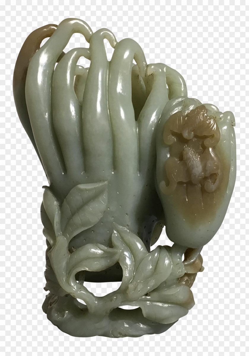 Celadon Vase Hardstone Carving Jade Sculpture PNG