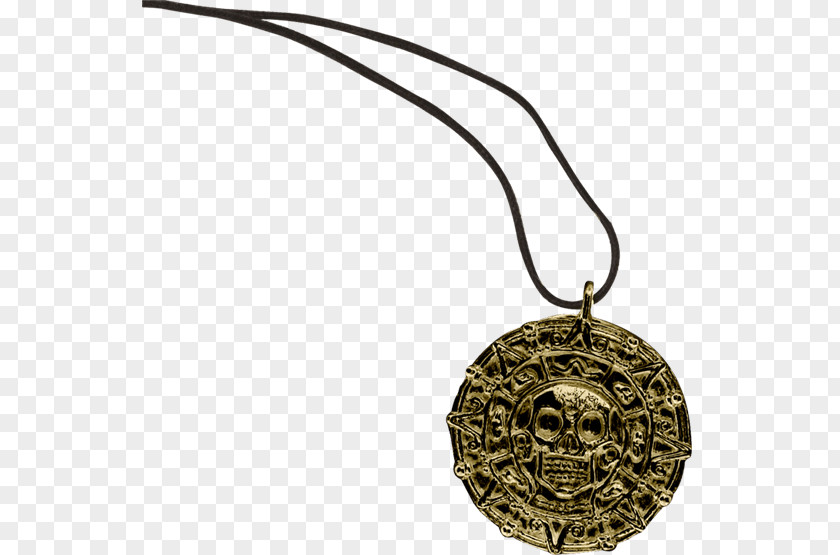 Coin Piracy Necklace Pirates Of The Caribbean Medal PNG
