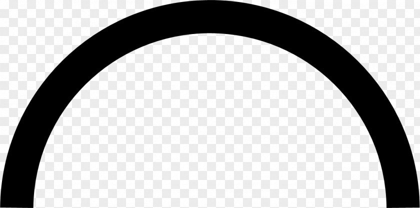 Curved Line Semicircle Symbol Clip Art PNG