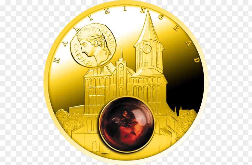 Gold Commemorative Coin Amber Road PNG
