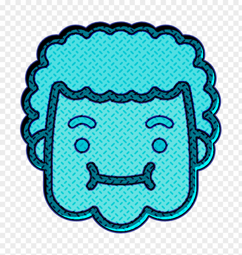 Linear Color Emoticons Icon Embarrassed Granny PNG