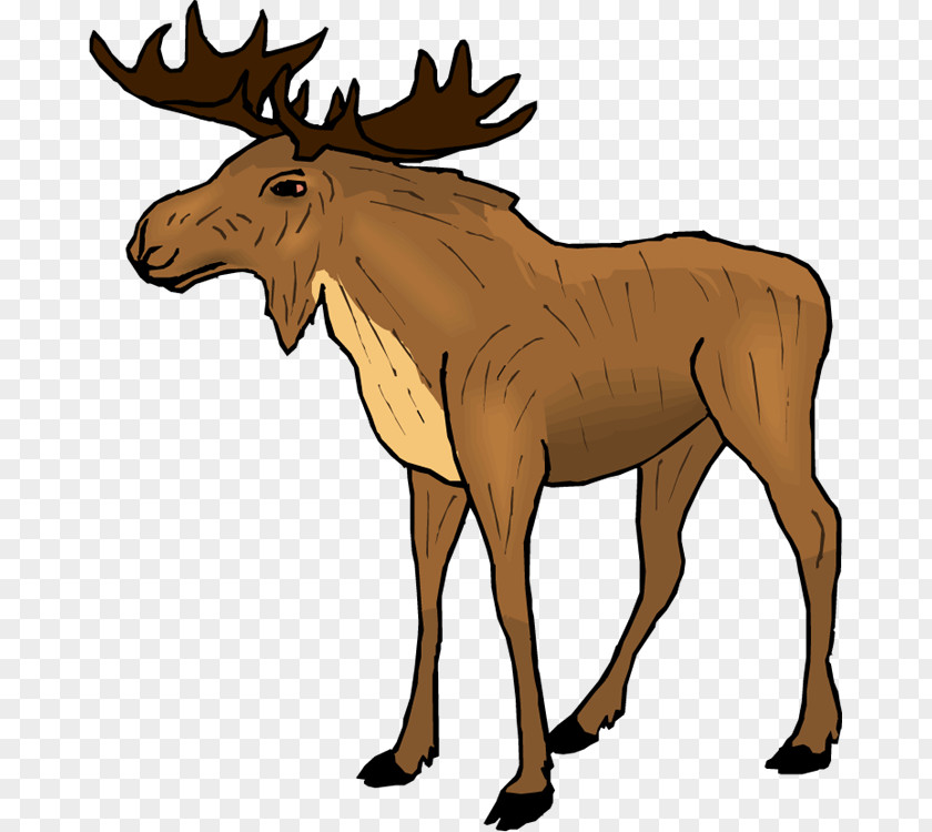 Animal Wildlife Cliparts Moose Elk Free Content Reindeer Clip Art PNG
