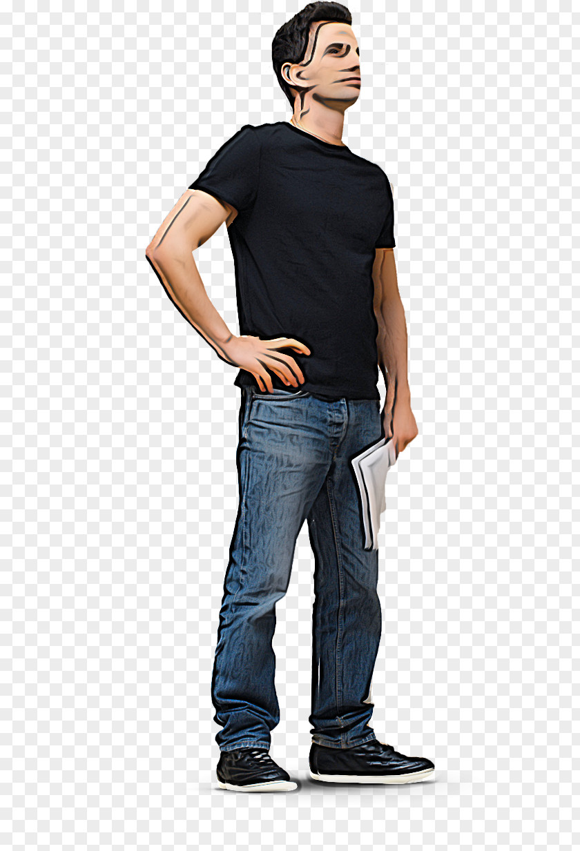Jeans T-shirt Denim Dress Shirt Clothing PNG