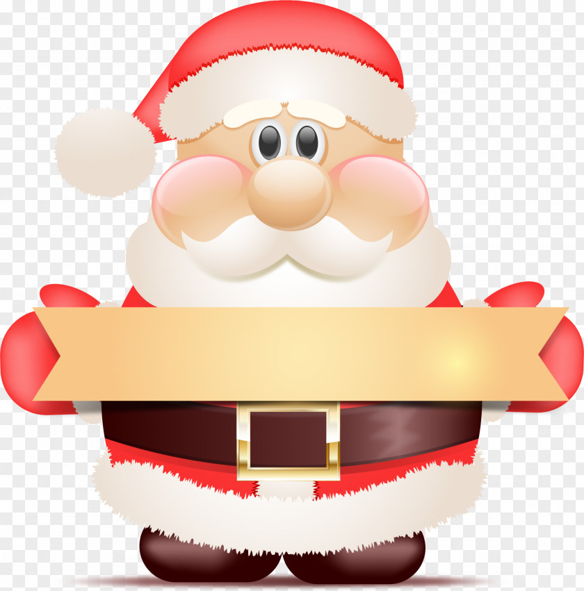 Red Cartoon Santa Claus Claus's Reindeer Christmas Clip Art PNG