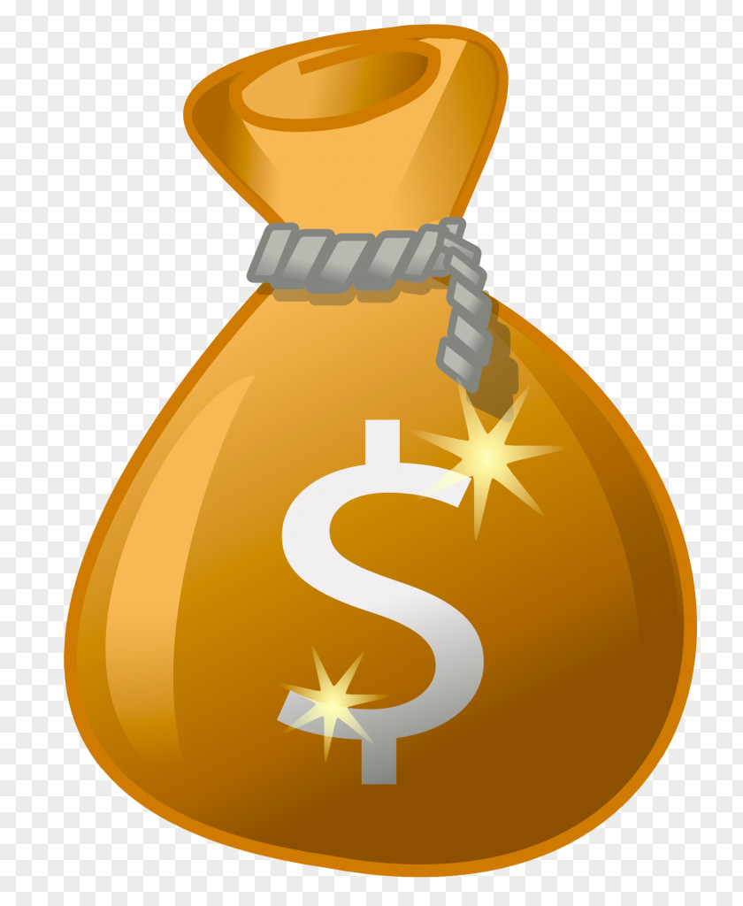 Underline Money Bag Clip Art PNG