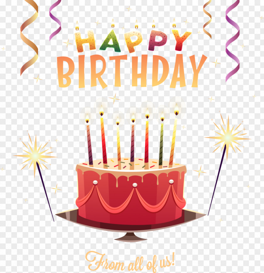 Vector Birthday Cake PNG