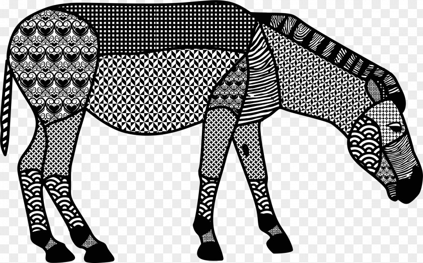 Zebra Black And White Clip Art PNG