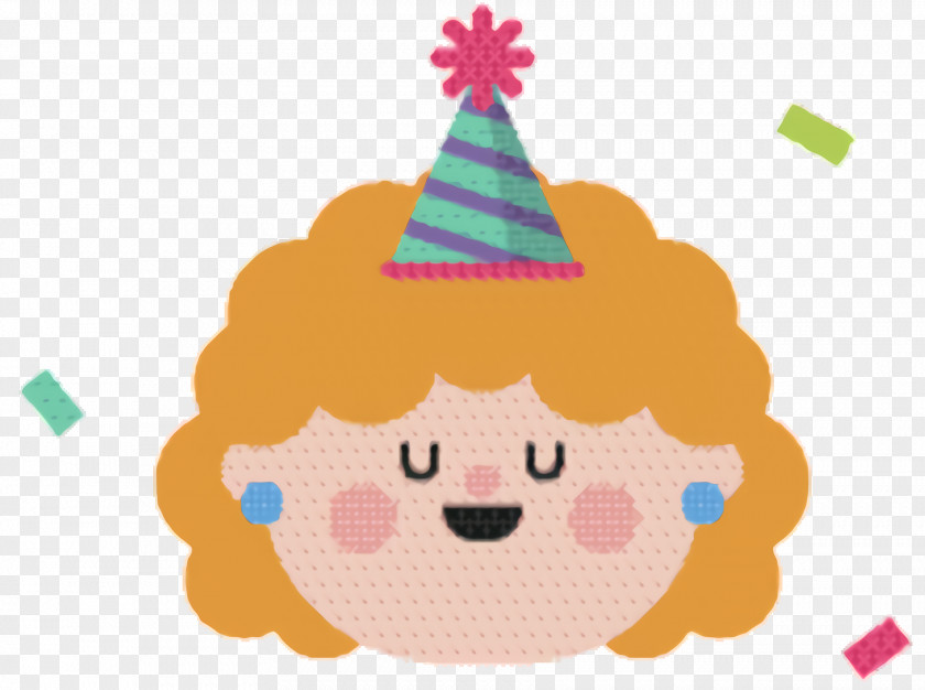 Smile Happy Party Hat Cartoon PNG