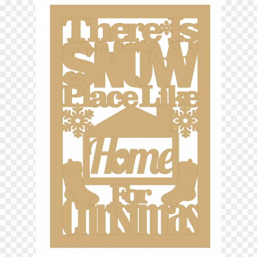 Snow House Stencil Logo Line Pattern PNG
