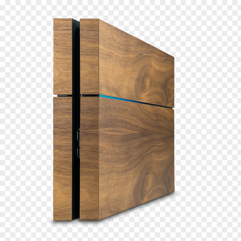 Walnut Wood Sony PlayStation 4 Pro Slim PNG