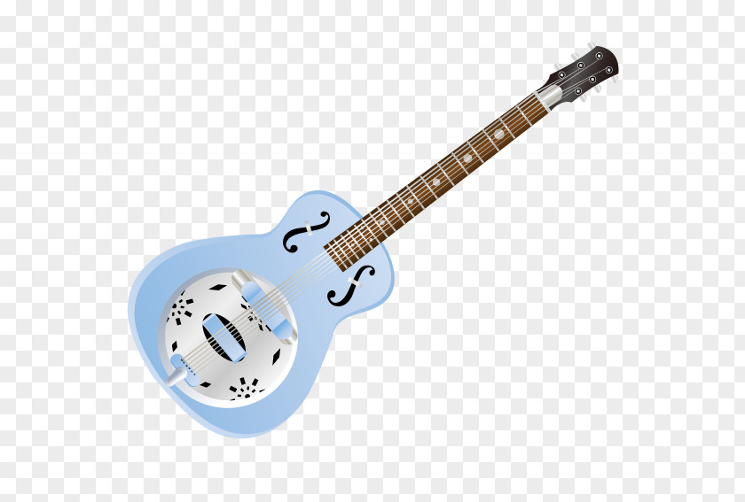 Blue Guitar Acoustic-electric Musical Instrument PNG