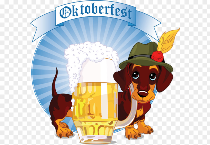 Oktoberfest Dachshund Beer PNG