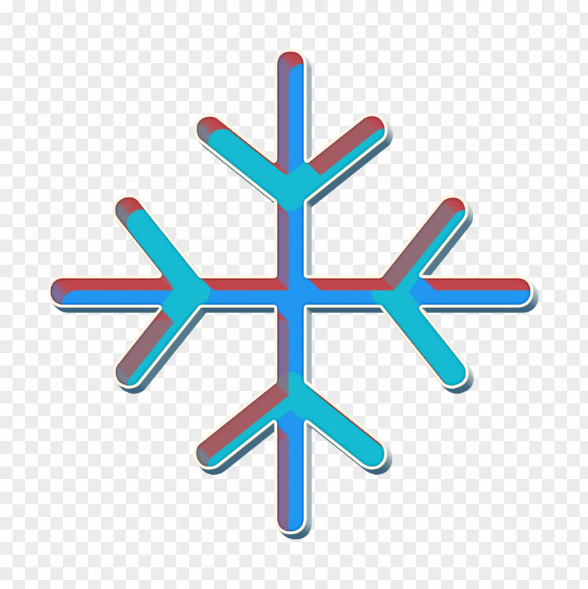 Symbol Electric Blue Flake Icon Forecast Snowflake PNG