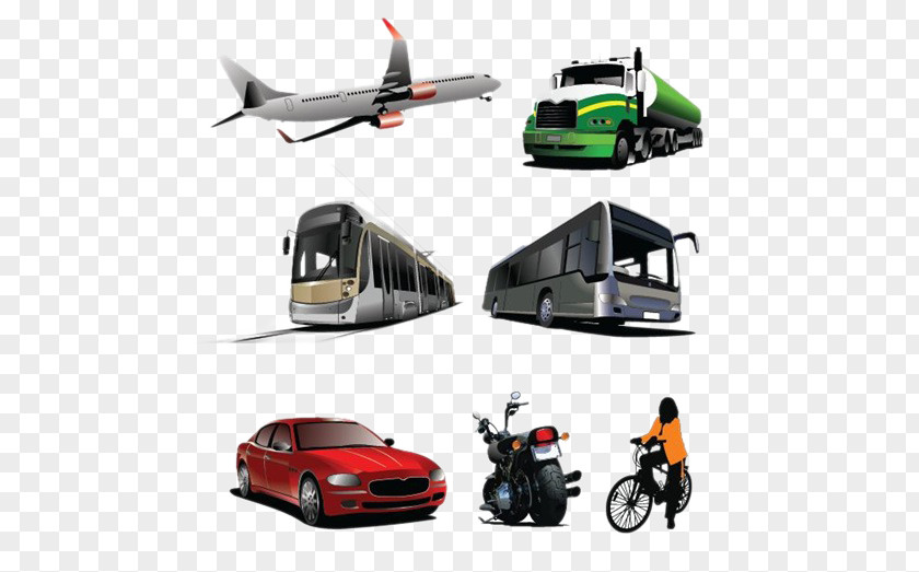 Computer Painting Vehicles Car Bus Transport Vehicle PNG