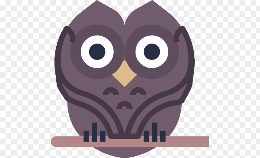 Owl Violet Purple Cartoon Bird Of Prey PNG