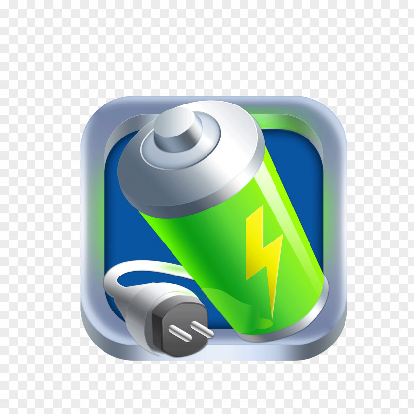 Blue Battery Charger Icon PNG