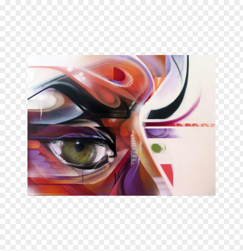 Glasses Modern Art Eye Goggles Painting PNG
