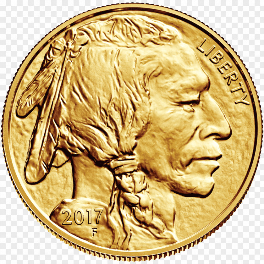 Gold American Buffalo Bullion Coin United States Mint PNG