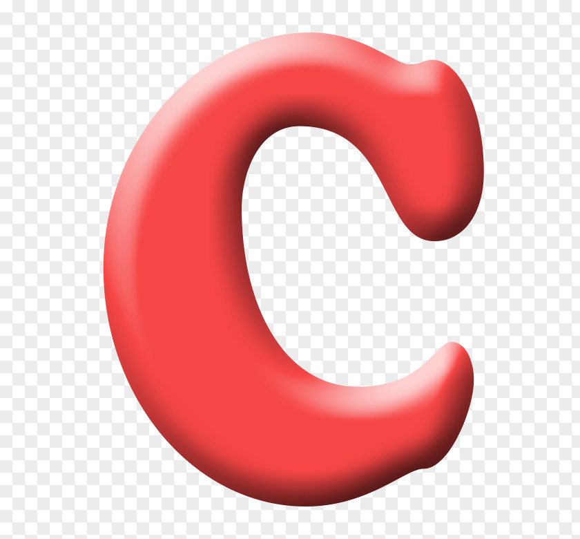 Red Letter C Product Design Mouth Font PNG