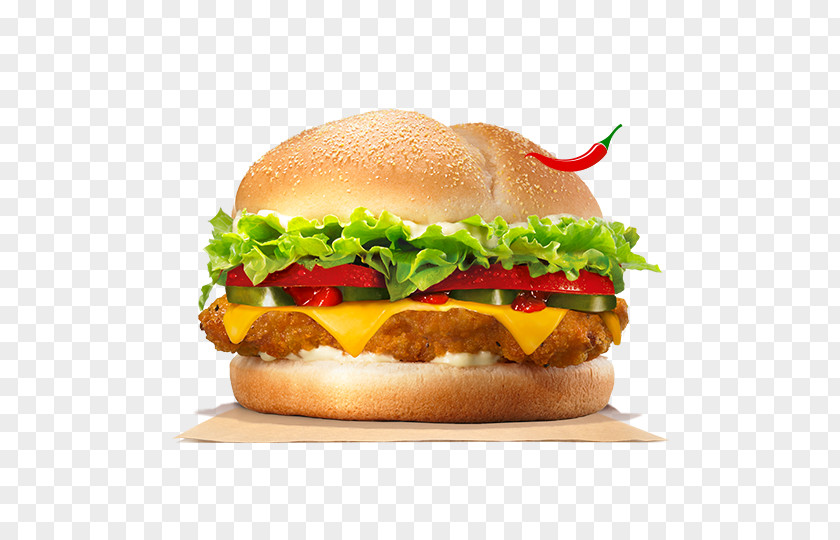 Spicy Hamburger Veggie Burger Chicken Patty Cheeseburger PNG