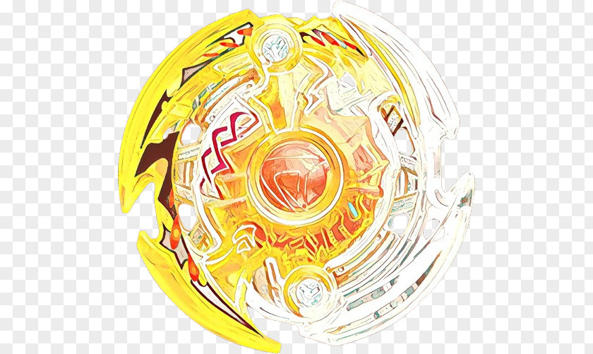 Yellow Cartoon Circle PNG