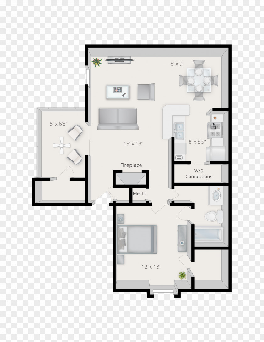 Double-deck Floor Plan Governor's Square Blairstone Bedroom Apartment PNG