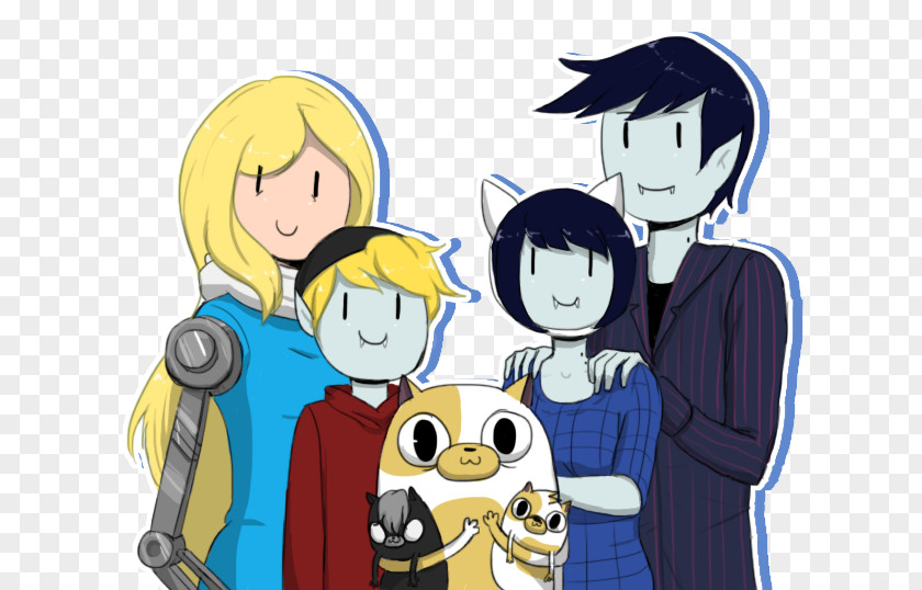 Family Portrait Marceline The Vampire Queen Finn Human Fionna And Cake Marshall Lee YouTube PNG