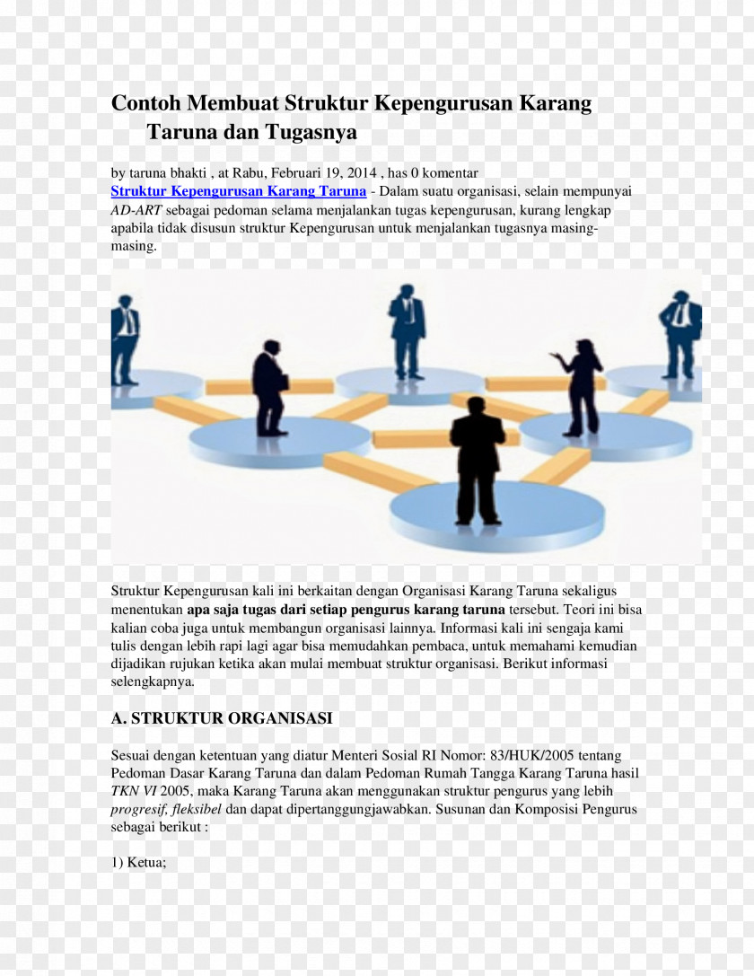 Karang Taruna Organization Business Architecture PNG