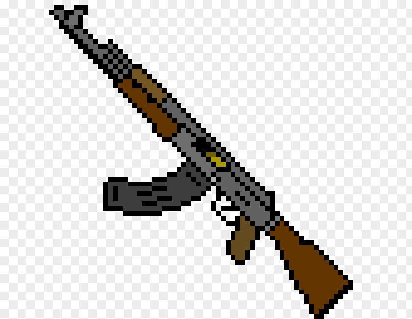 Ak 47 AK-47 Pixel Art Weapon PNG