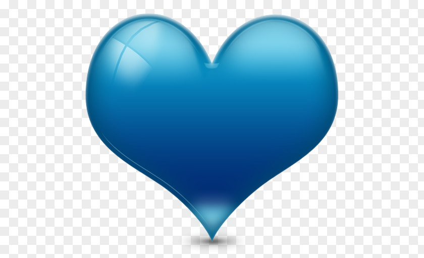 Blue Heart Icon Clip Art PNG