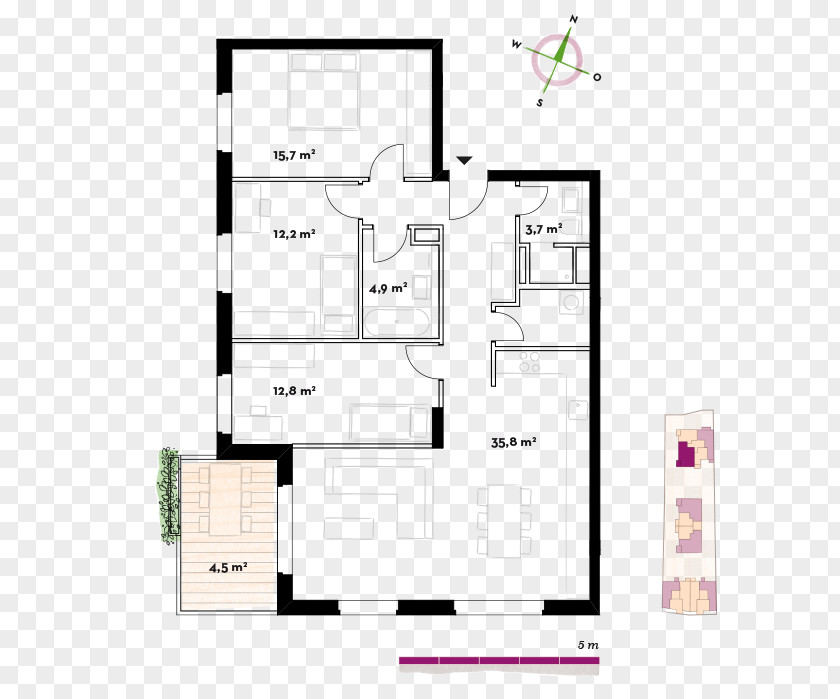 House Floor Plan Room Apartment Furniture PNG