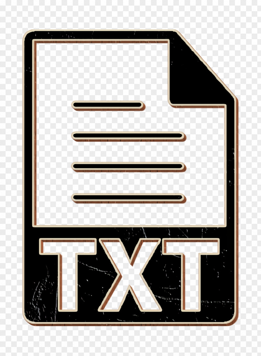 Interface Icon Txt Text File Extension Symbol PNG