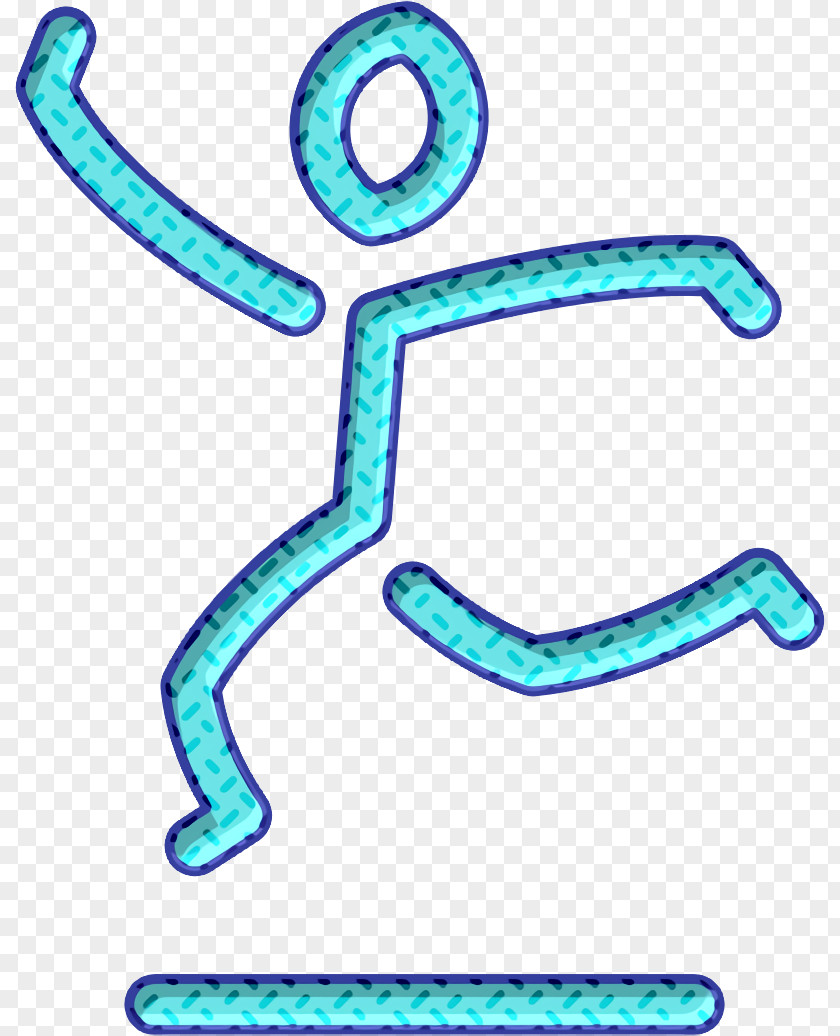 Jump Icon Wellness Line Craft Jumping PNG