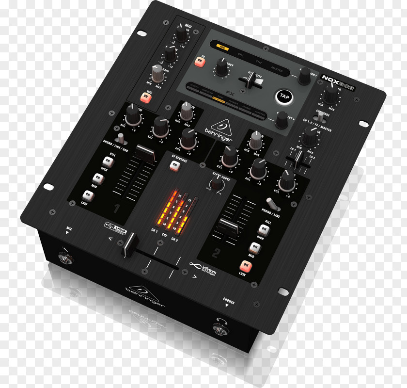 Microphone Audio Mixers Behringer DJ Mixer Disc Jockey PNG