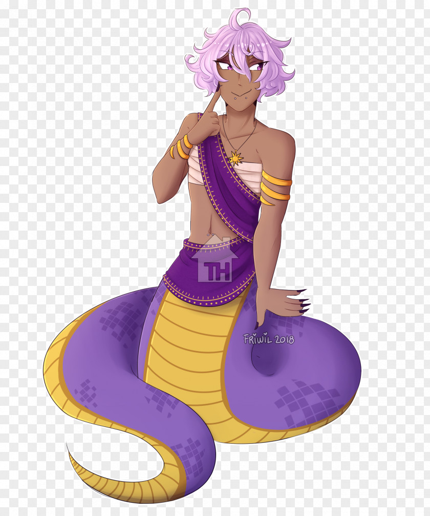 Naga Cina Illustration Cartoon Purple Figurine Legendary Creature PNG