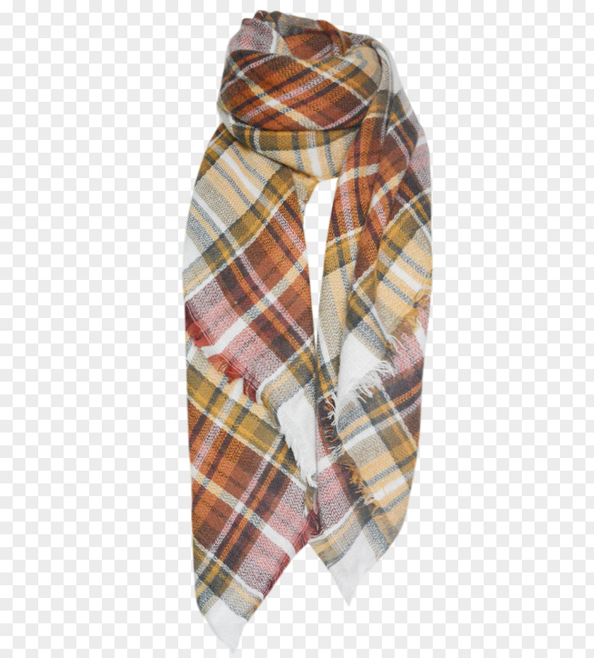 Plaid Print Tartan Scarf PNG