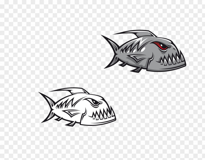 Vicious Fish Piranha Cartoon Royalty-free Clip Art PNG