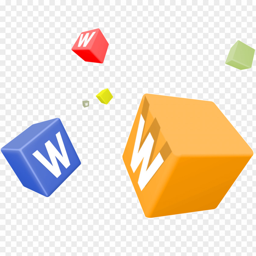 W Cube Floating Material Awangzhen Web Design PNG