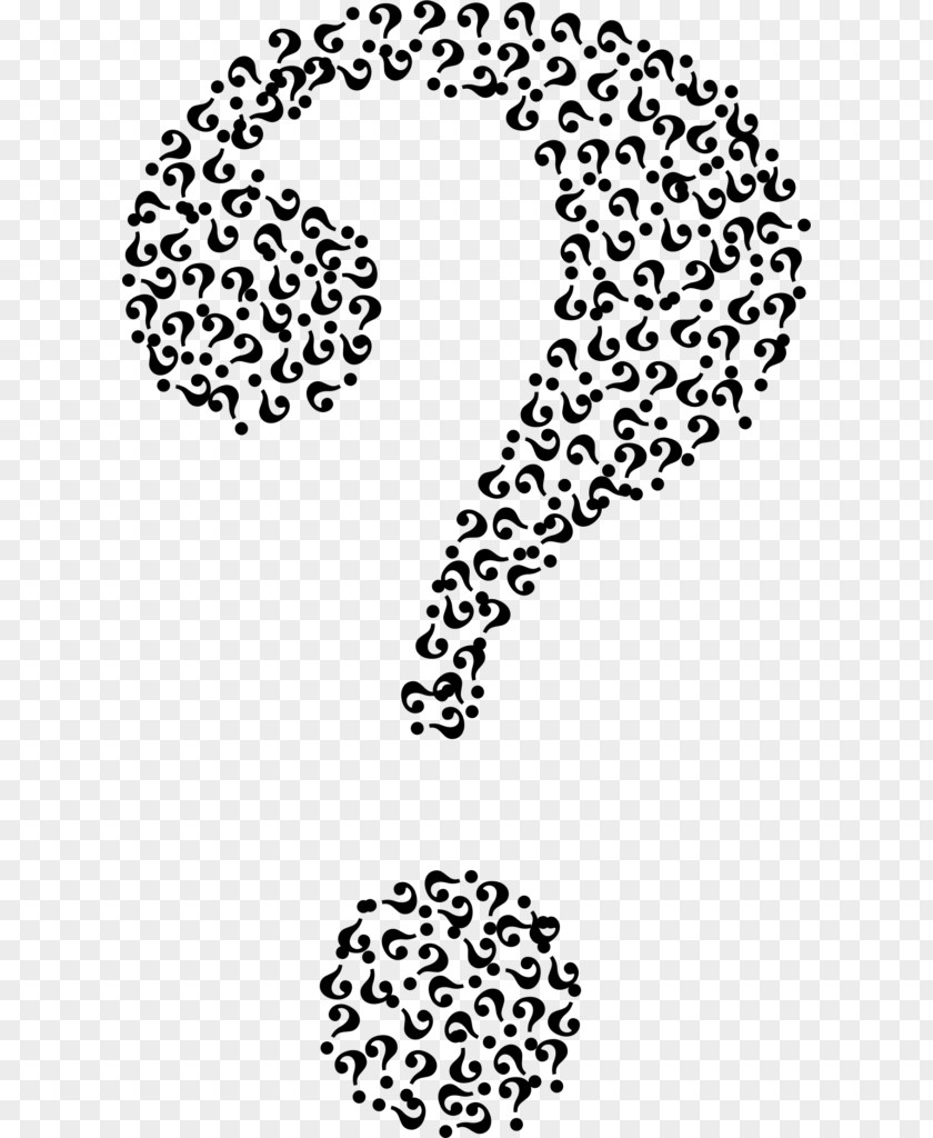 White Question Mark Fractal Clip Art PNG