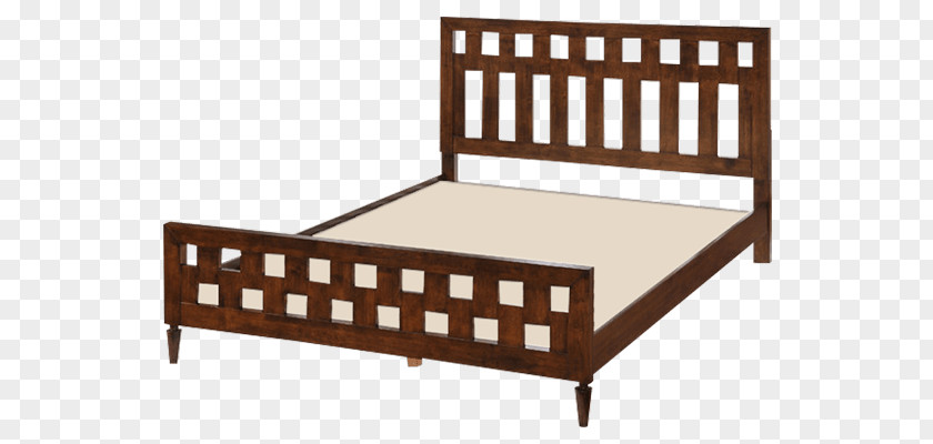 Wooden Platform Bed Frame Couch Mattress Wood PNG