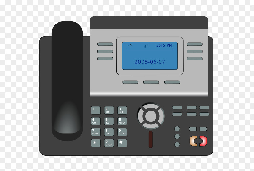 Dark Gray Cartoon Phone VoIP Voice Over IP Telephone Mobile Clip Art PNG