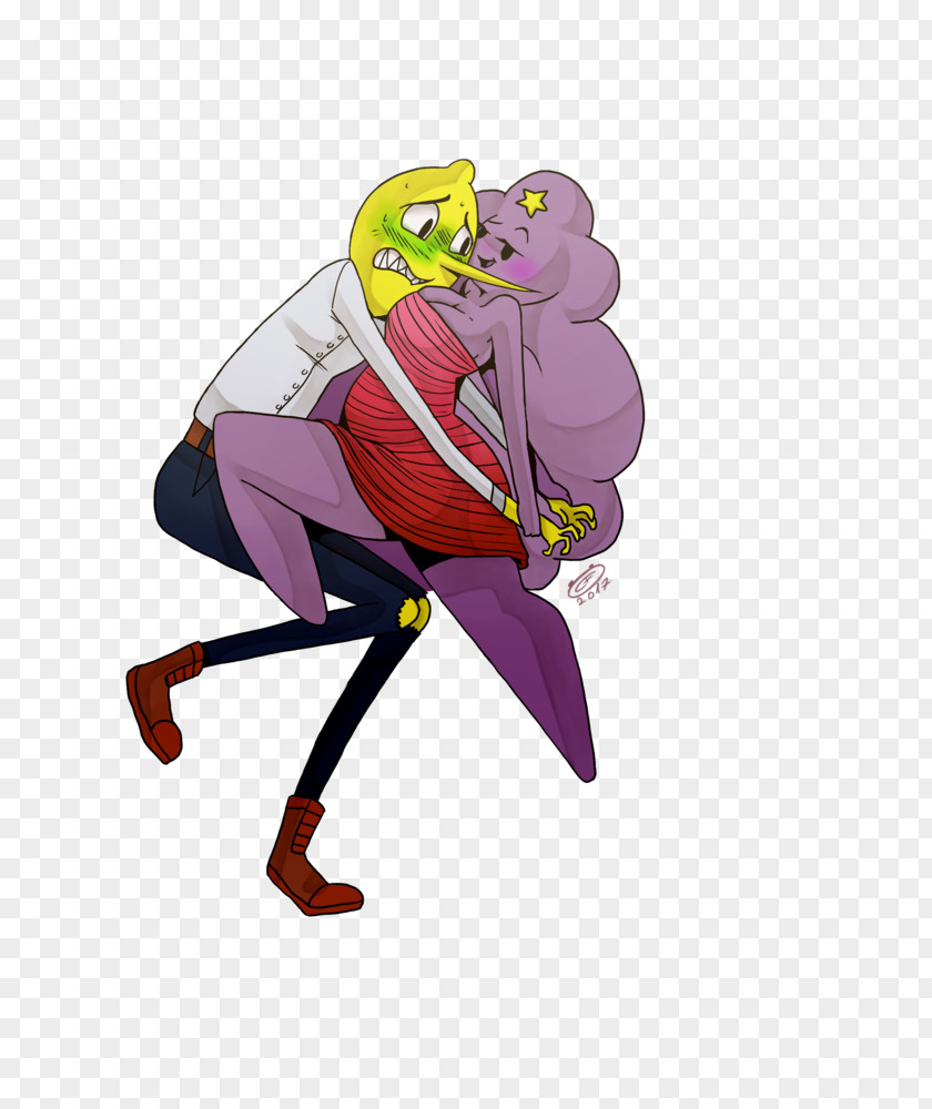Freaky Cartoon Figurine Pink M Character PNG