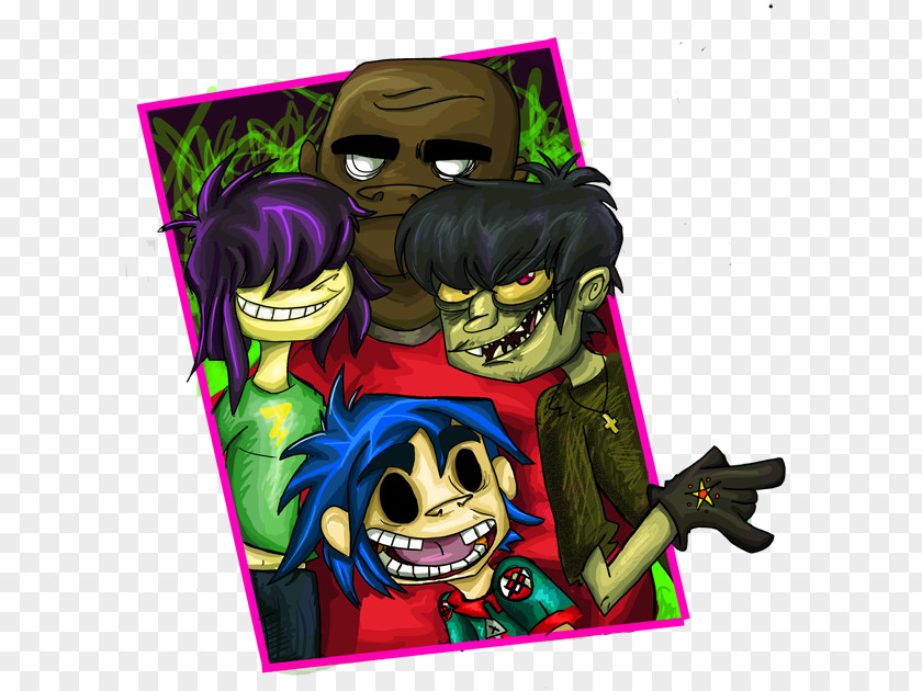 Gorillaz Drawing Cartoon PNG