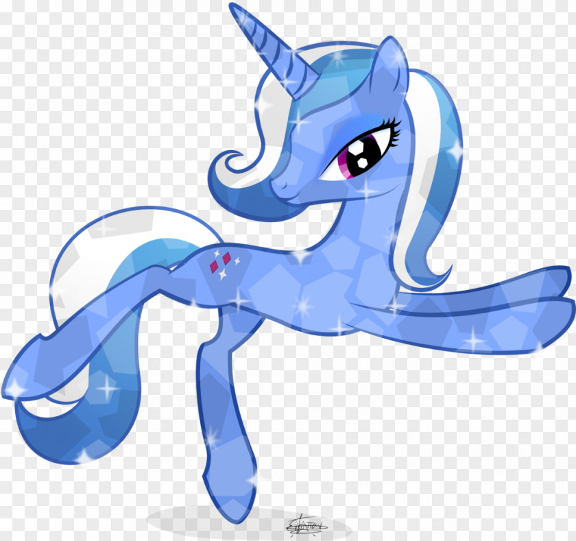 Horse Pony Rarity Blue Diamond PNG